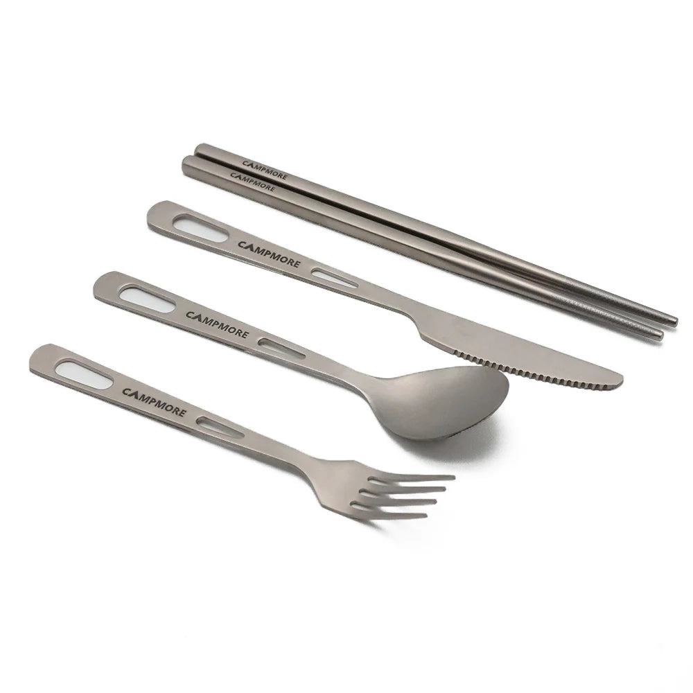 Titanium Ultralight Outdoor Cutlery Set