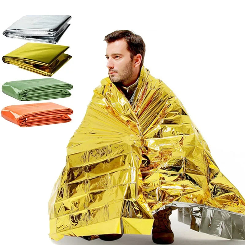 Emergency Thermal Poncho Blanket