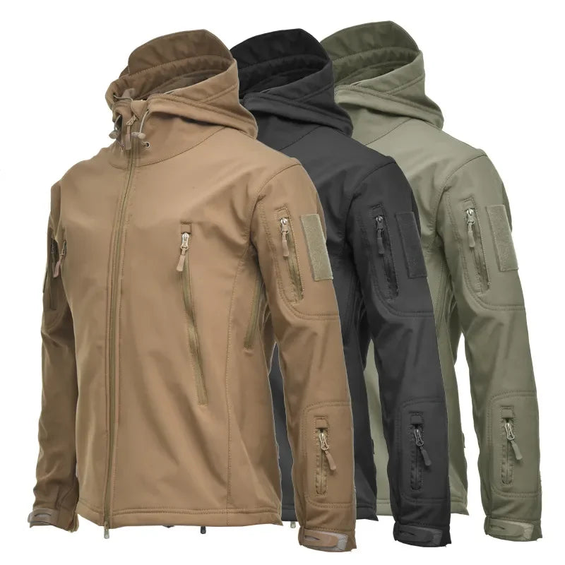 Men's US Military Winter Thermal Fleece Tactical Jacket